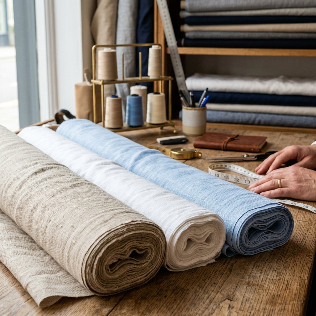Premium fabric selection at Zegna Tailor Hua Hin